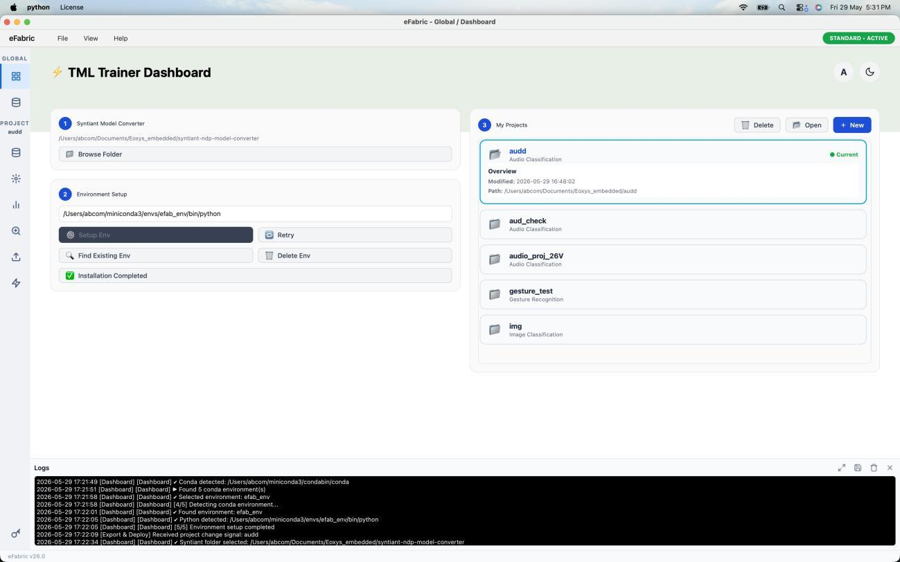Dashboard overview